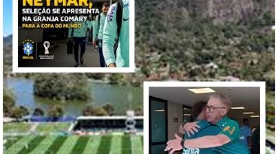 Com Neymar, Seleção se apresenta na Granja Comary para a Copa do Mundo
