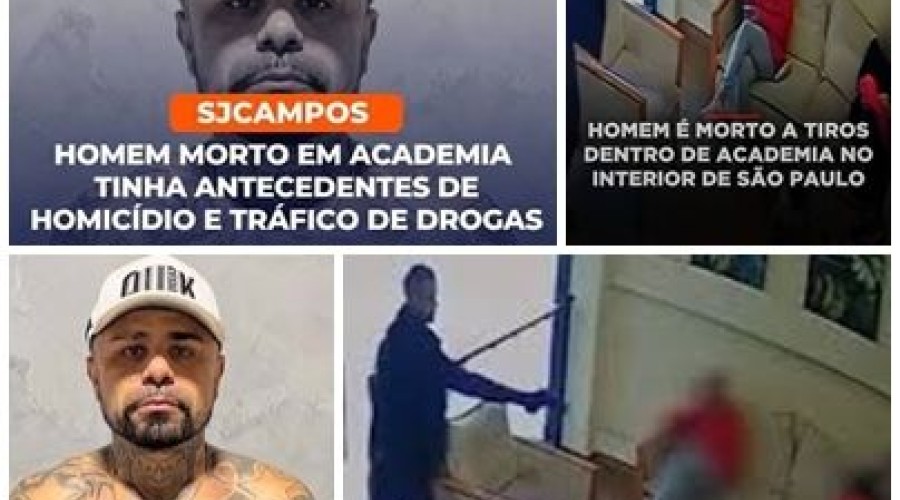 Homem morto a tiros em academia era suspeito de agiotagem e tinha antecedentes por homicídio e tráfico