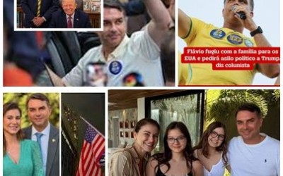 Flávio fugiu com a família para os EUA e pedirá asilo político a Trump