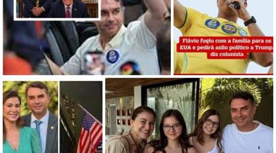 Flávio fugiu com a família para os EUA e pedirá asilo político a Trump