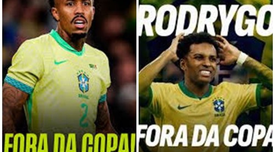 Afastado da Seleção Brasileira Copa 2026: Militão e  Rodrygo