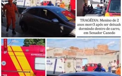 Criança de 2 anos morre após ser deixada no carro por mais de 3 horas
