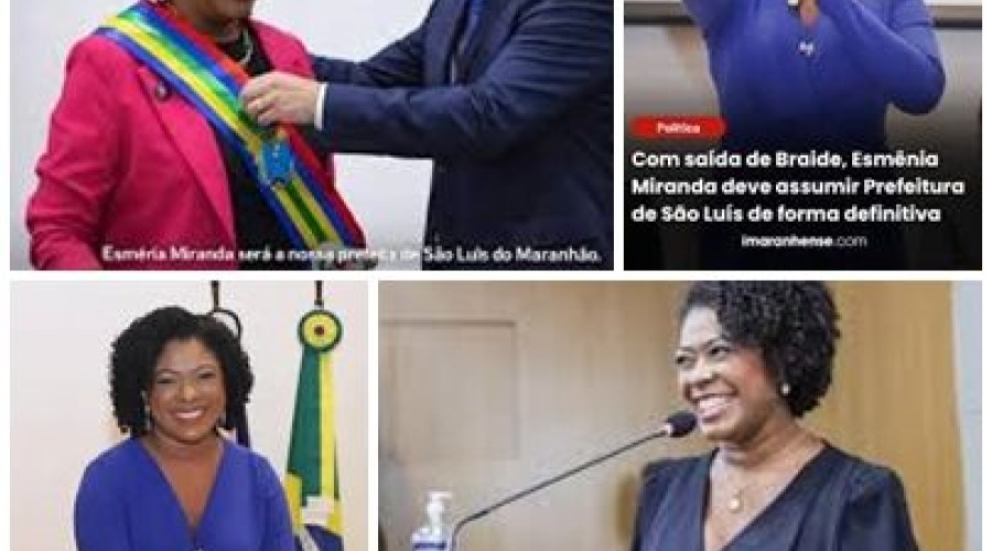 Veja ao vivo a Sessão Solene de Posse da Prefeita de São Luís Esmênia Miranda