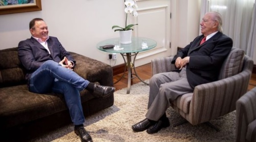 Brandão recebe Sarney em Palácio…