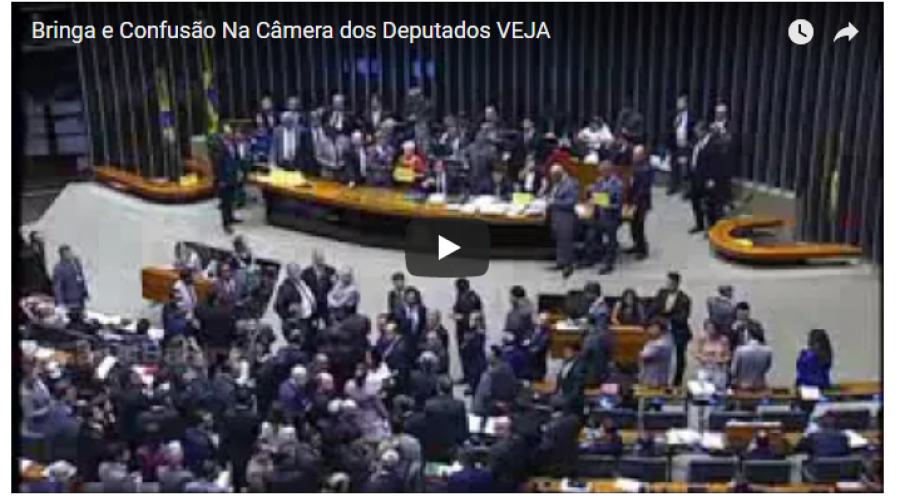 Assista Vídeo: Briga e Confusão Na Câmera dos Deputados