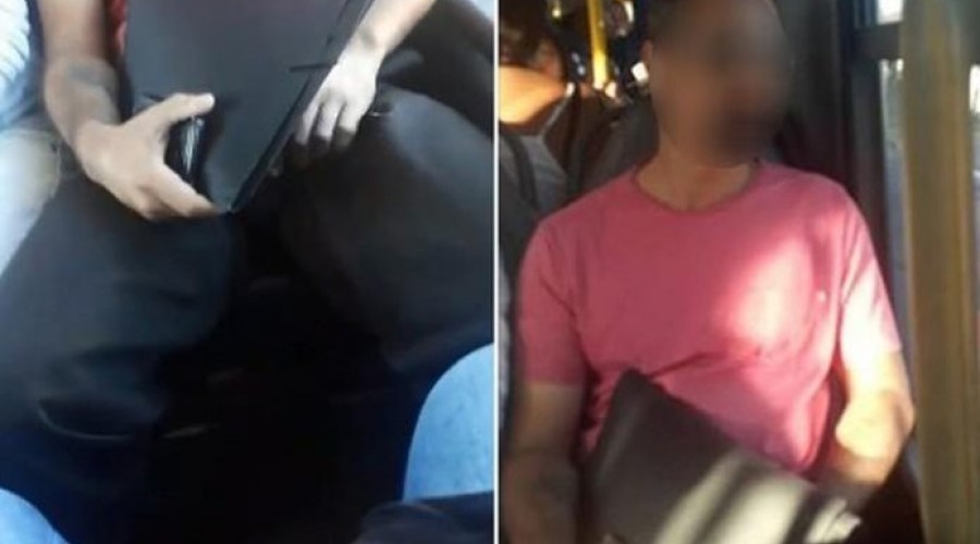 Mulher filma passageiro se masturbando dentro de ônibus coletivo