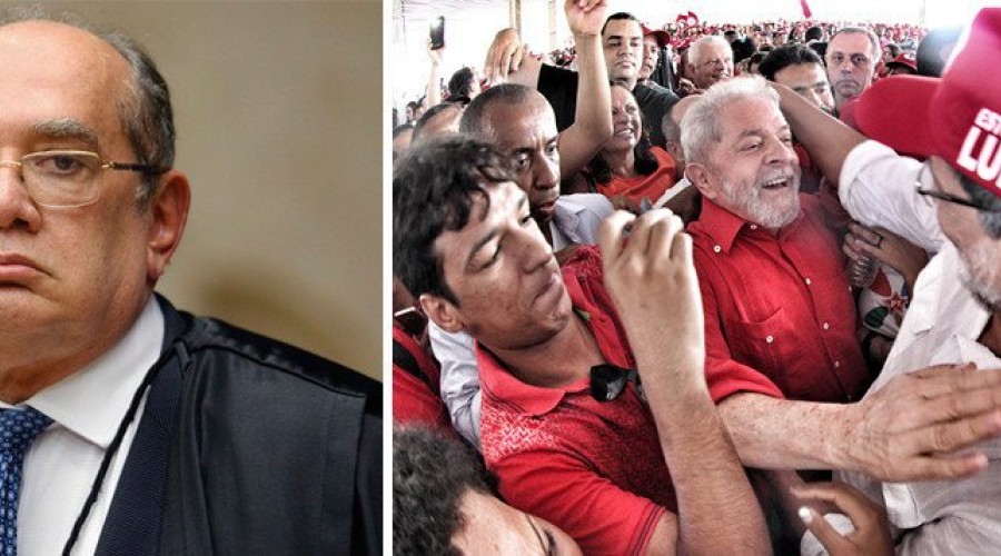 LULA: ATÉ GILMAR JÁ VÊ PERSEGUIÇÃO POLÍTICA