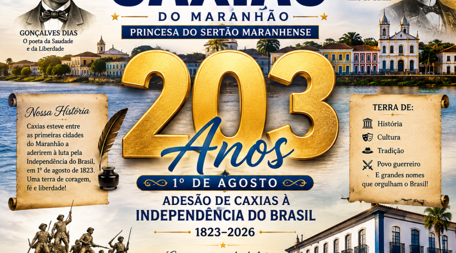 RAÍZES DA HISTÓRIA:  Caxias celebra a sua história, a sua cultura e a força do seu povo