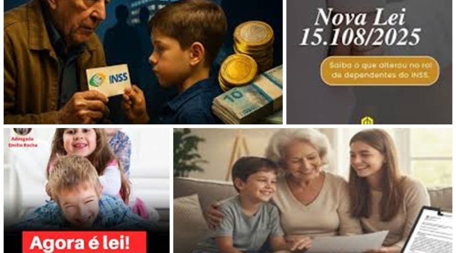 Com o novo avanço da lei 15.108/2025, avós, padrastos e tios passam a poder deixar pensão do INSS para netos, enteados e até sobrinhos