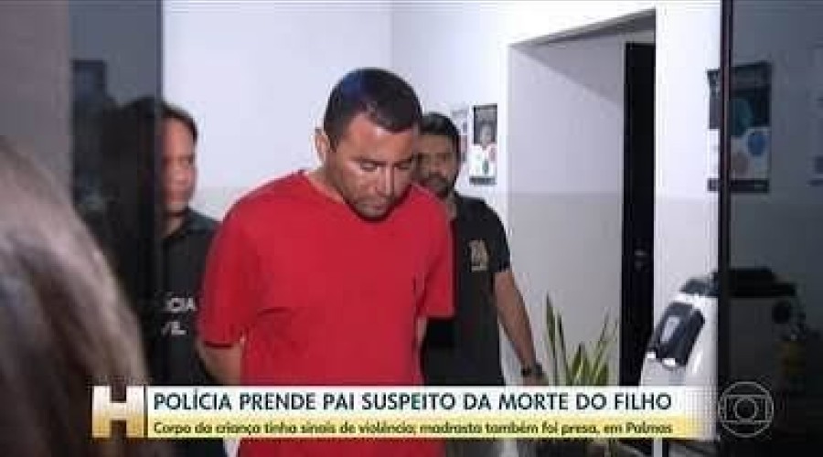 Pai e madrasta suspeitos da morte do menino Gustavo são presos em Palmas