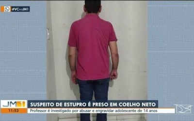 Professor é preso suspeito de estuprar e engravidar aluna em Coelho Neto