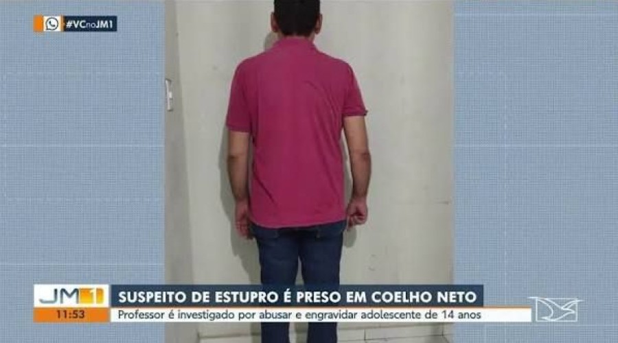 Professor é preso suspeito de estuprar e engravidar aluna em Coelho Neto