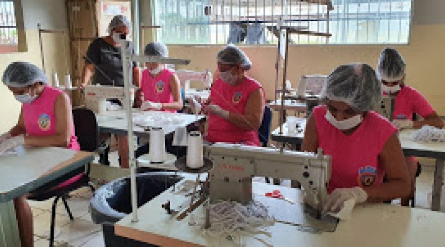 Internos de presídios maranhenses já produziram 300 mil máscaras de proteção contra o Covid-19