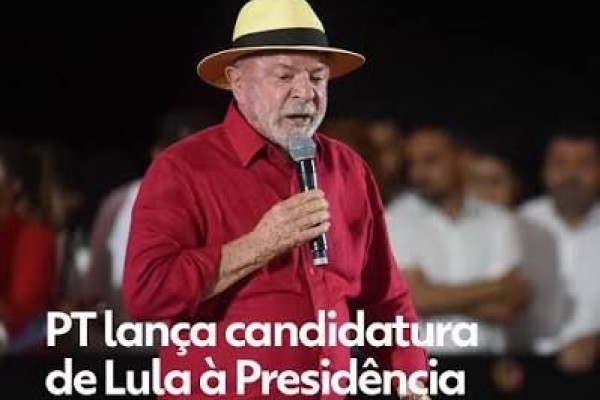 PT lança candidatura do presidente Lula à reeleição