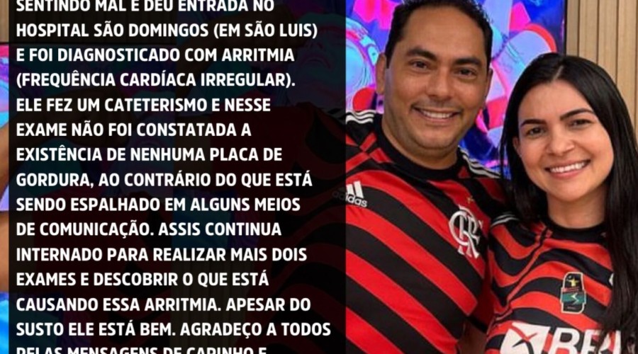 Prefeito de Imperatriz é internado em hospital de São Luís