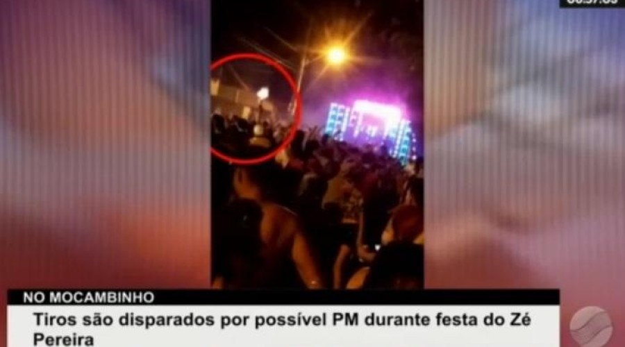 ASSISTA AO VÍDEO: Suposto PM é flagrado disparando tiros em Zé Pereira na zona Norte