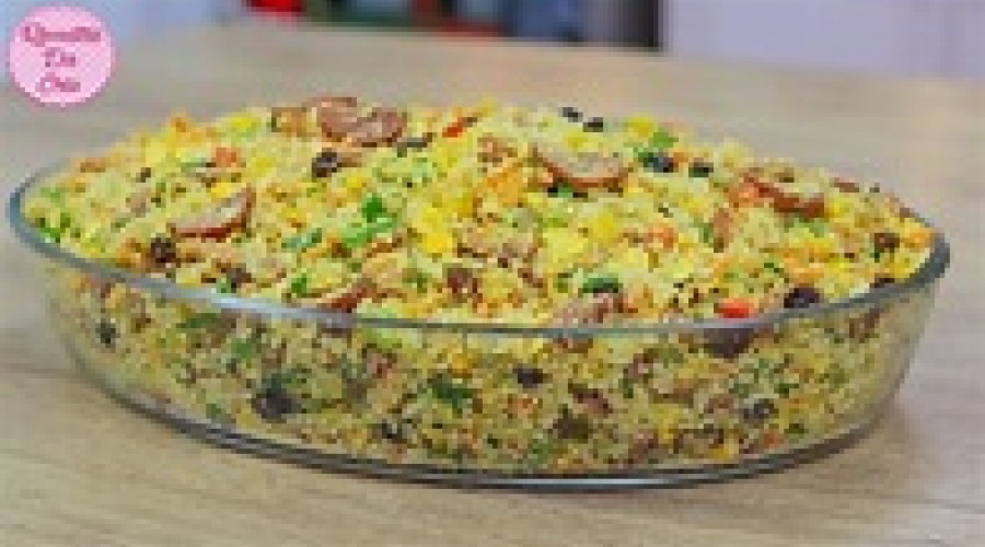 Dicas da Cozinha: Farofa de arroz fácil