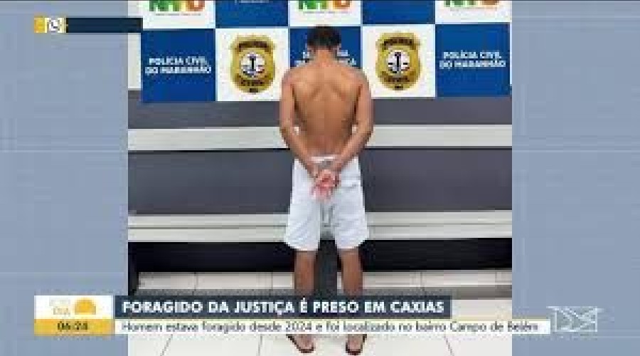 Foragido da Justiça é preso em Caxias