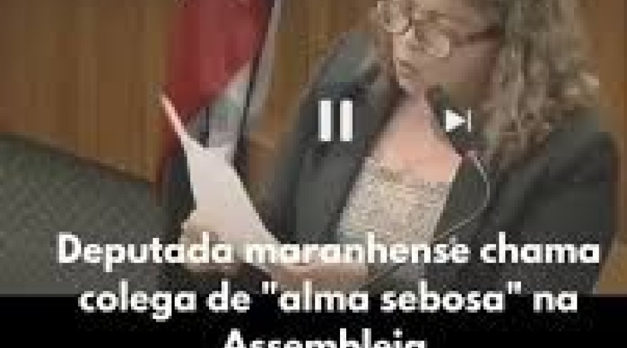 Deputada maranhense chama colega de “alma sebosa” na Assembleia