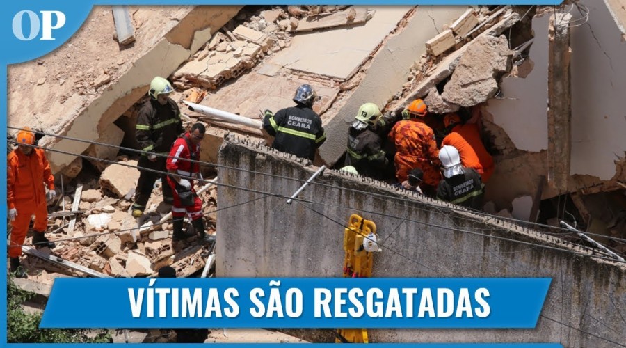 Assista aos Vídeos: o momento da queda de prédio em Fortaleza em vários ângulos