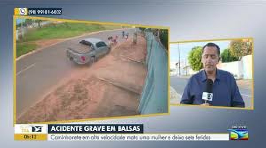 VÍDEO: Veículo desgovernado atinge oito pessoas em Balsas; uma mulher morreu
