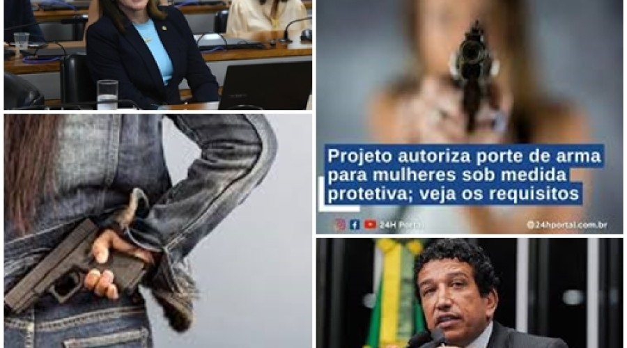 Porte de armas para mulheres sob medidas protetivas está em análise no Senado - Vídeo: Magno Malta, DEFENDE PROJETO DE PORTE DE ARMA