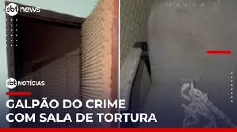 Vídeo: Isolamento acústico - Polícia encontra sala de tortura com isolamento acústico em galpão