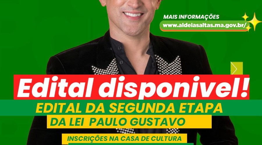 Aldeias Altas/Maranhão: Edital da Lei Paulo Gustavo Abre Inscrições na Casa de Cultura