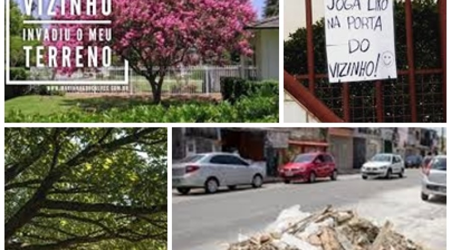 Existe lei: Lixo colocado na porta do vizinho e galhos de arvore passando para sua casa