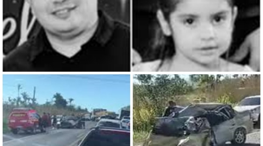 Vídeo: Pai e filha morreram em um grave acidente na manhã na BR-316,