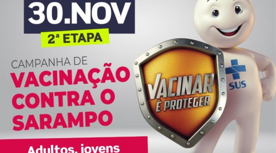 Dia D de vacinação para adultos contra o sarampo será neste sábado (30) em Caxias
