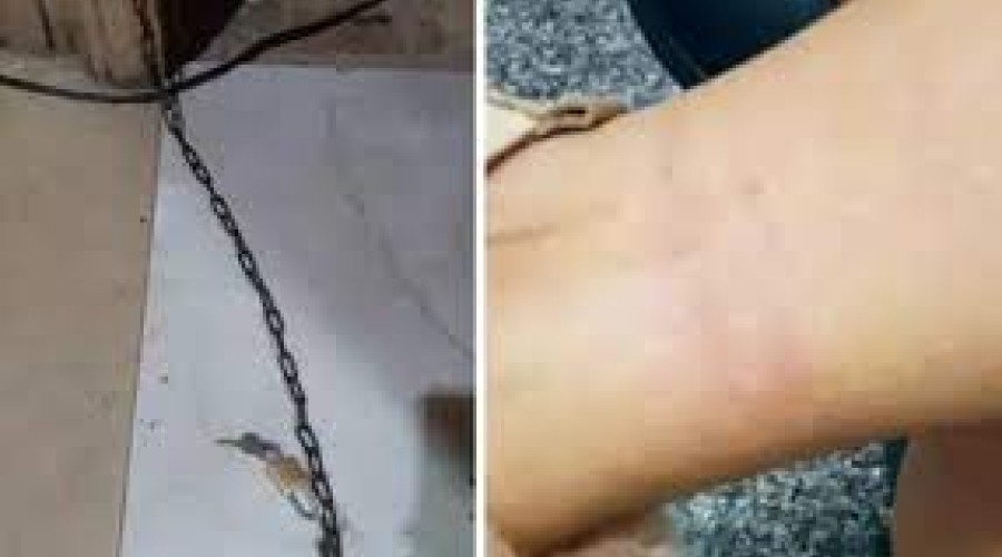 Pai acorrenta filha em casa para ela não ver namorado e é preso