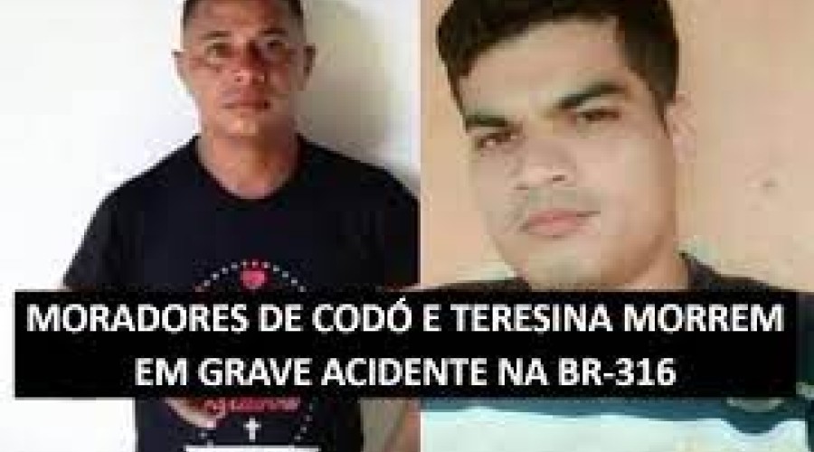 Duas pessoas morrem e uma fica gravemente ferida após motos colidirem na BR-316