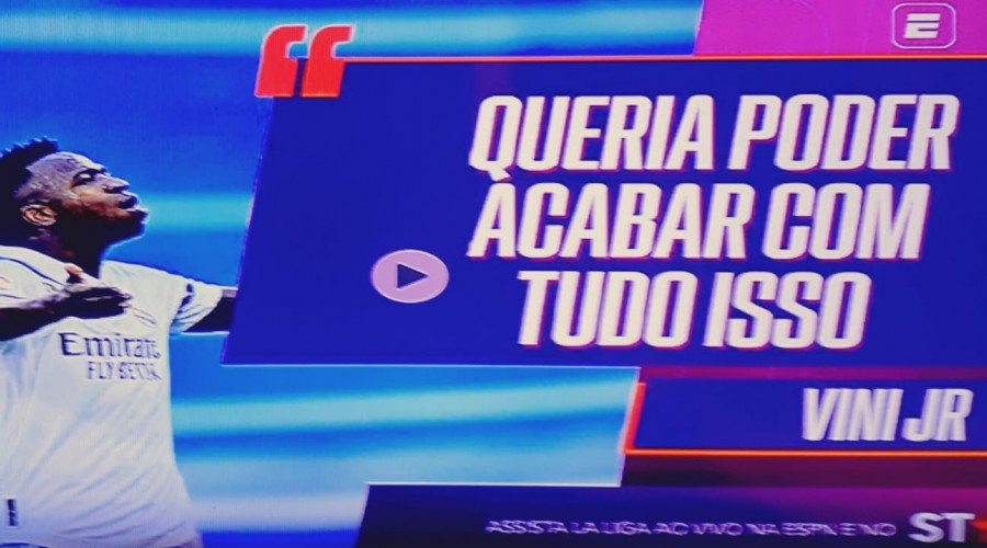 Vídeo: o grito de socorro de Vini Jr: “Queria poder acabar com isso!”