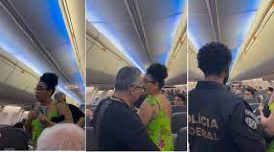 Assista o Vídeo: mostra mulher negra expulsa de voo da Gol, 'levaram à força'.