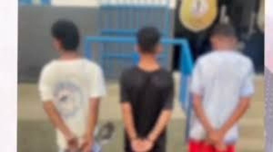 Assalto em Caxias: Trio de menores é apreendido pelo Esquadrão Águia