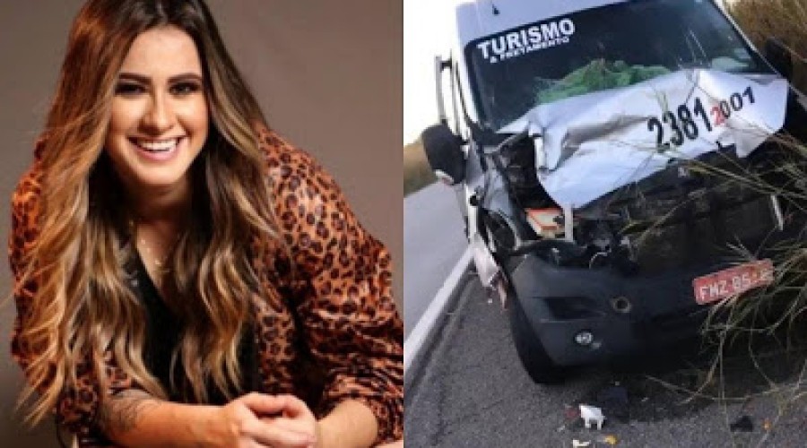Banda Conde de Forró sofre acidente após van atropelar animal no Piauí