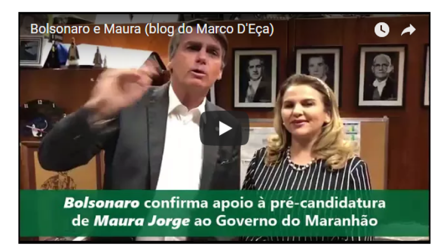 ASSISTA AO VÍDEO: “Serei um soldado seu”, diz Bolsonaro a Maura Jorge…