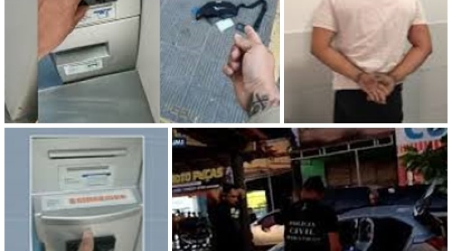 Itapecuru-Mirim: Contador e empresário são presos em flagrante instalando ‘chupa-cabra’ em agência bancária no interior do MA