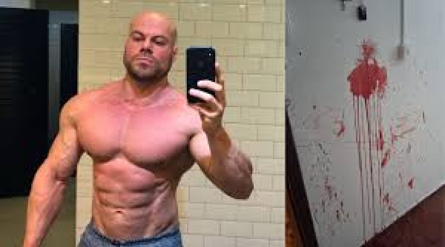 Esposa mata esposo  fisiculturista: golpes de faca no abdômen, costas, rosto e pescoço