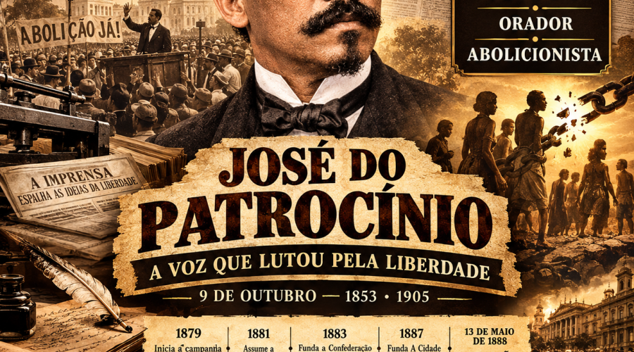 Neste 9 de outubro, o Brasil reverencia a memória de José do Patrocínio: a voz que fez da palavra uma arma pela liberdade