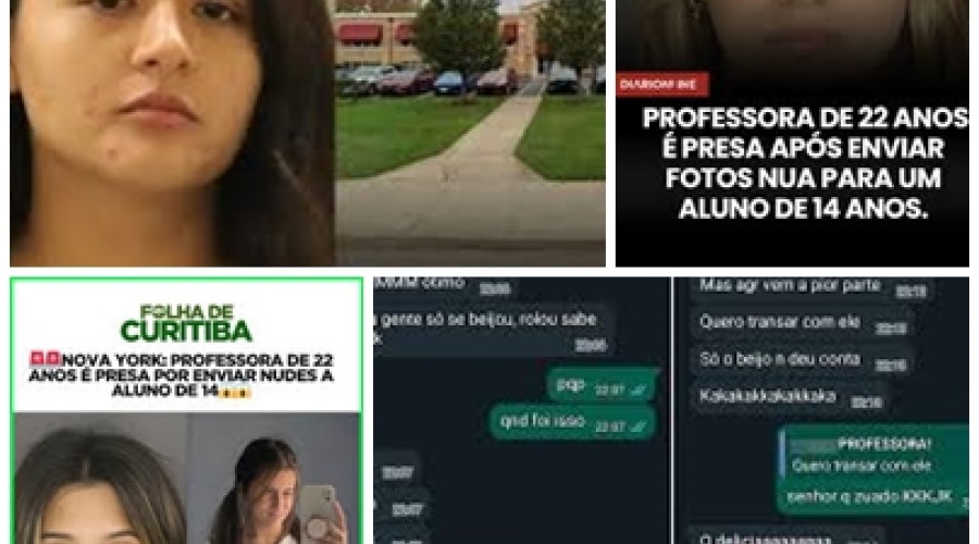 Professora de 22 anos é presa por enviar fotos nuas para aluno de 14 anos