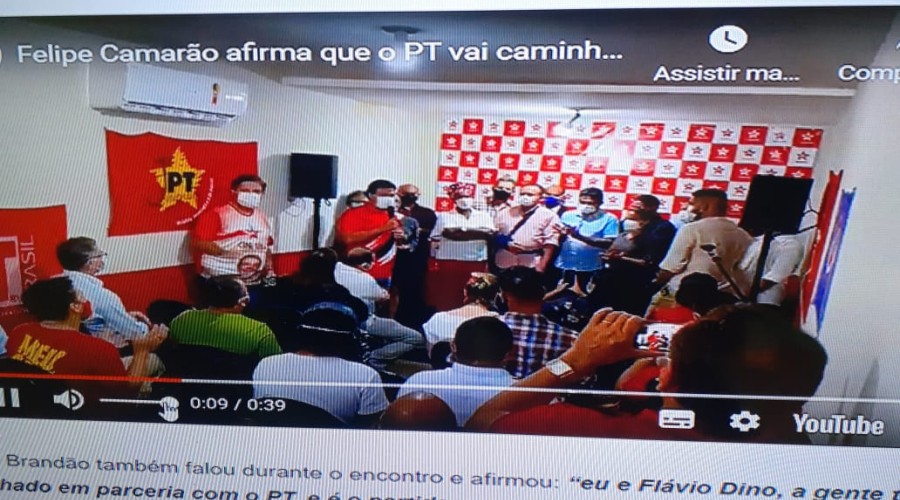 VÍDEOS: Felipe Camarão afirma que PT vai caminhar com Brandão rumo a vitória na disputa do Governo do Maranhão