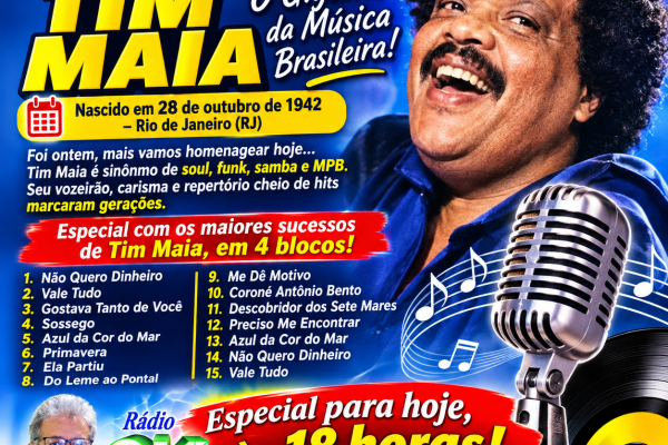 Raízes da História: (Aniversário 28/10) - TIM MAIA: O GIGANTE DA MÚSICA BRASILEIRA