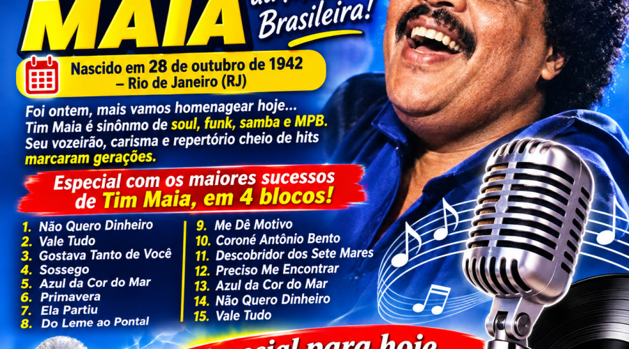 Raízes da História: (Aniversário 28/10) - TIM MAIA: O GIGANTE DA MÚSICA BRASILEIRA