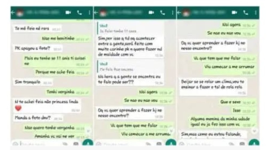Homem é preso após assediar menina de 11 anos no WhatsApp