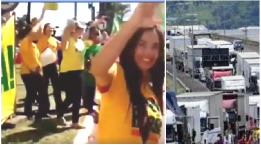 Caminhoneiros invadem POA em apoio a Lava Jato