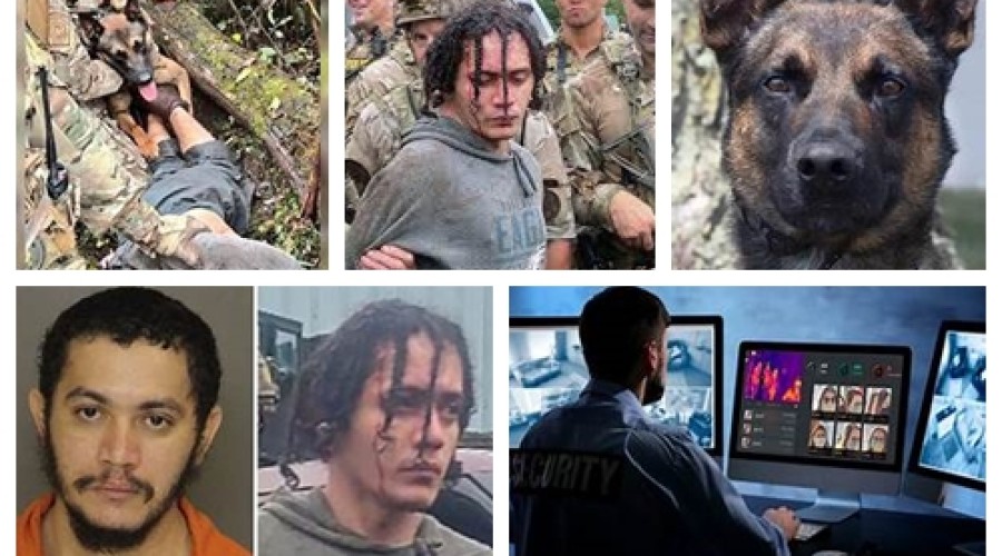 Vídeos e Imagens: Mordida de cachorro, raios, câmeras térmicas; como foi a captura do brasileiro que estava foragido nos EUA