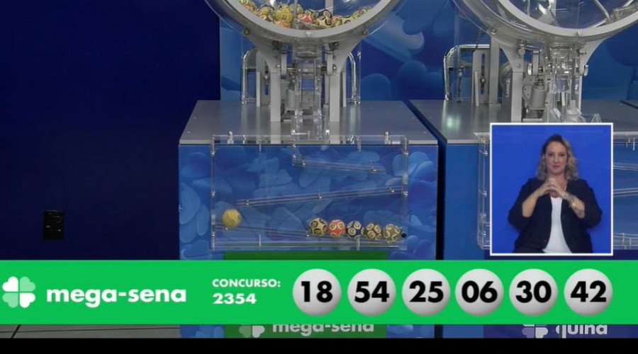 Mega-Sena, concurso 2.354: duas apostas dividem prêmio de R$ 45 milhões