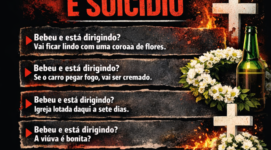 BEBER E DIRIGIR NÃO É ACIDENTE — É ESCOLHA QUE PODE MATAR